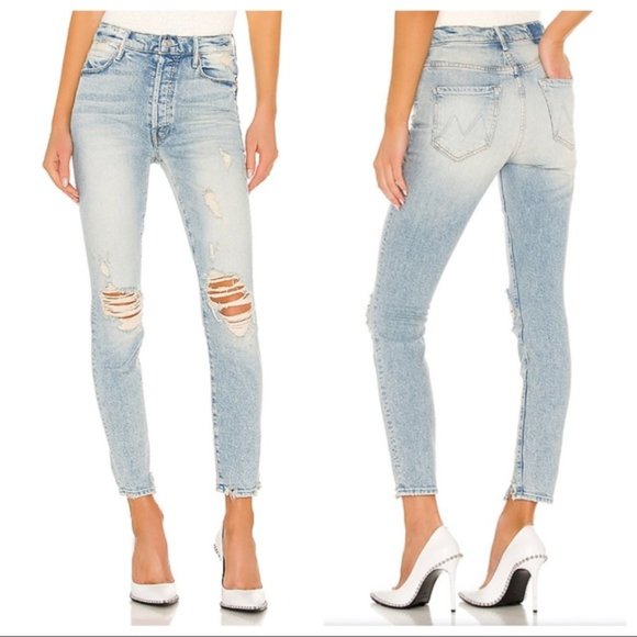 MOTHER Denim - MOTHER The Super Stunner Ankle in Say Amen, Again!